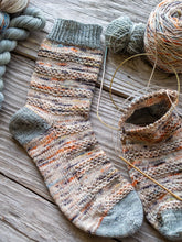 Load image into Gallery viewer, Slip Into Fall Toe Up Knit Sock Pattern
