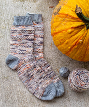 Load image into Gallery viewer, Slip Into Fall Toe Up Knit Sock Pattern
