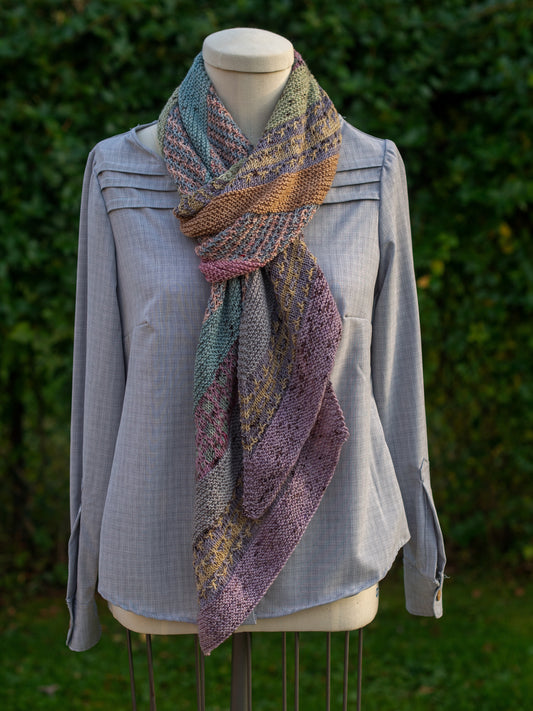 Victorian Winter Wonderland Scarf Fingering or DK Weight Knitting Pattern